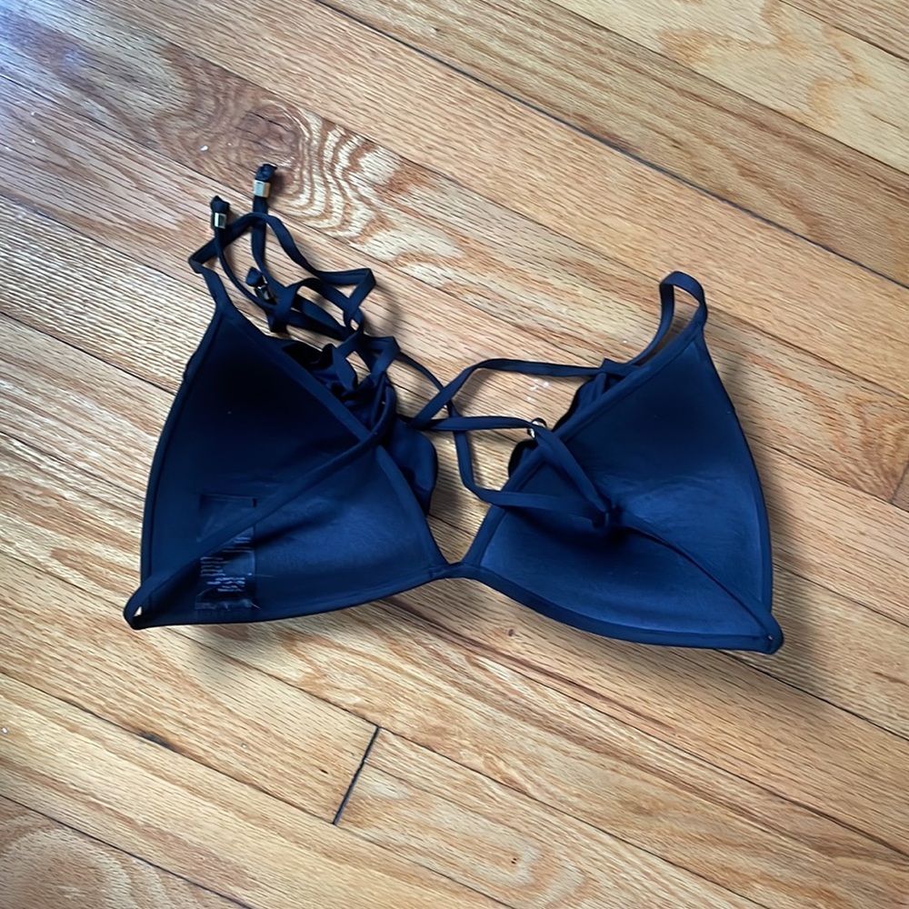 Black Ruffled H&M Bikini Top - Picture 5 of 9